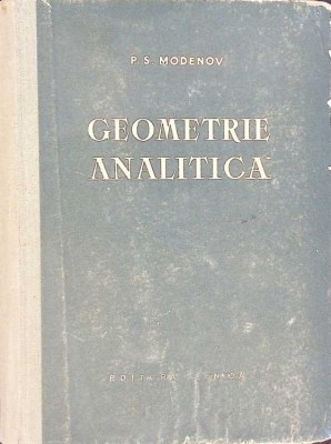 GEOMETRIE ANALITICA-P.S. MODENOV-272526 foto