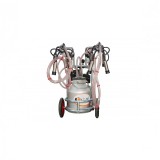 EMT. Aparat de muls vaci EMT, un bidon aluminiu 20 litri, 2 posturi, pompa vacuum ulei