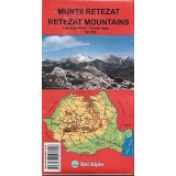 Harta - Tourist map - Wanderkarte Muntii Retezat Mountains Gebirge 1:50.000