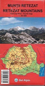 Harta - Tourist map - Wanderkarte Muntii Retezat Mountains Gebirge 1:50.000