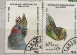 (B ) Timbre serii Straine Fauna Pasari, Stampilat