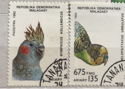 (B ) Timbre serii Straine Fauna Pasari foto