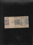Bancnota Brazilia 50 Cruzeiros 1980, Serie 05010076840, Uzata - Numismatica