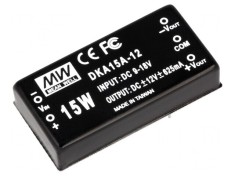 Convertor DC/DC 15W 9-18V la 12V/-12V THT