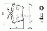 Set placute frana,frana disc PEUGEOT 607 (9D, 9U) (2000 - 2016) BOSCH 0 986 494 095