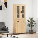 Cumpara ieftin Dulap &icirc;nalt, stejar sonoma, 69,5x34x180 cm, lemn compozit