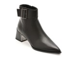 Botine elegante EPICA negre, 5C410, din piele naturala