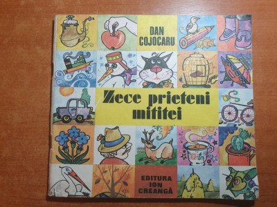 carte pentru copii - zece prieteni mititei - din anul 1990 foto