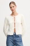OUI cardigan de l&acirc;nă culoarea bej, 94272