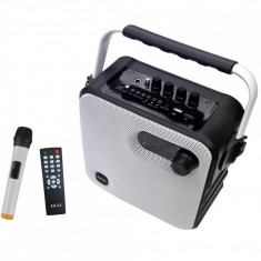 Boxa portabila akai abts-t5 cu bluetooth si microfon wireless outputpower:30w compatibila cu mp3 mp4 dvd foto