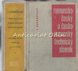 Dicționar Tehnic Rom&acirc;n-Ceh și Ceh-Rom&acirc;n, Jaroslav Kudrnovsky, 1962, 810 pagini