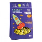 Drajeuri de ciocolata cu cocos, bio, 80g, Super Fudgio, Me Gusto