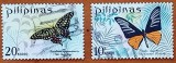PFILIPINE-''Fauna-Fluturi-2v-Stampilate.--Vezi-Scan