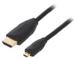 Cablu HDMI 2.0 micro-HDMI 1.5m negru