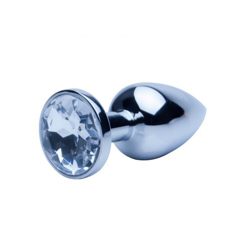 Dopuri cu bijuterie - Metale Pretioase Dop Anal Argintiu cu Bijuterie - marime Mic