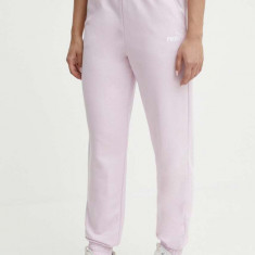 Puma pantaloni de trening culoarea roz, uni, 847093