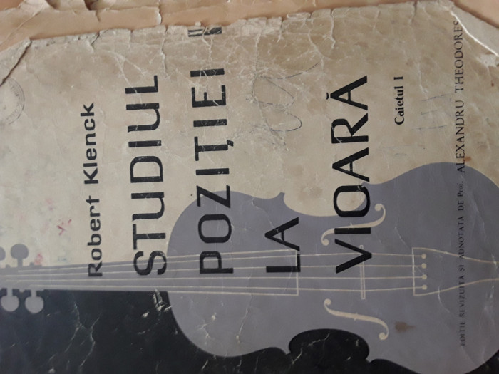 Studiul pozitiei la vioara Caietul I Robert Klenck 1965