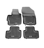 Set covorase auto din cauciuc CITROEN C4 AIRCROSS, 04.2012-; MITSUBISHI ASX (GA), 01.2010-; PEUGEOT 4008, 04.2012-, presuri tip tavita, negru; Poliet