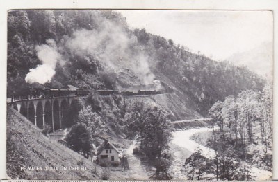 bnk cp Pe Valea Jiului in defileu - Vedere - uzata foto