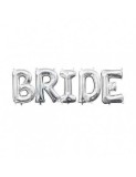Cumpara ieftin Set baloane folie litere BRIDE argintii 100 cm