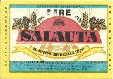 NI468 Etichetă bere blondă specială Salauta, &Icirc;ntreprinderea de bere Bistrița