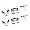 Set 2 embleme V8T pentru aripi Audi , chrom