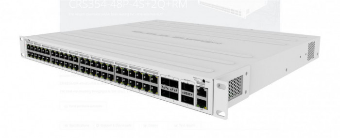 MIKROTIK SWITCH 48P 4SFP 2QSFP POE