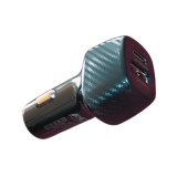 Cumpara ieftin Incarcator auto 20W, alimentare 12-24V, 1x type C,1x USB - Negru, Oem