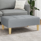 VidaXL Taburet, gri deschis, 77x55x31 cm, material textil