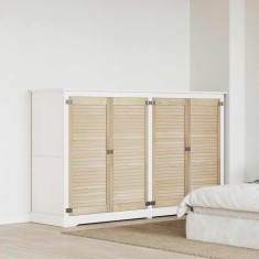 vidaXL Uși de cabinet 4 pcs Maro 110 x 49.5 x 2.1 cm Lemn masiv de pin