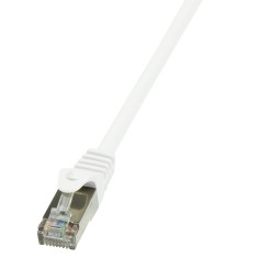 PATCH CORD FTP LOGILINK Cat6, cupru-aluminiu, 0.5 m, alb, AWG26, ecranat &quot;CP2021S&quot; (timbru verde 0.08 lei)