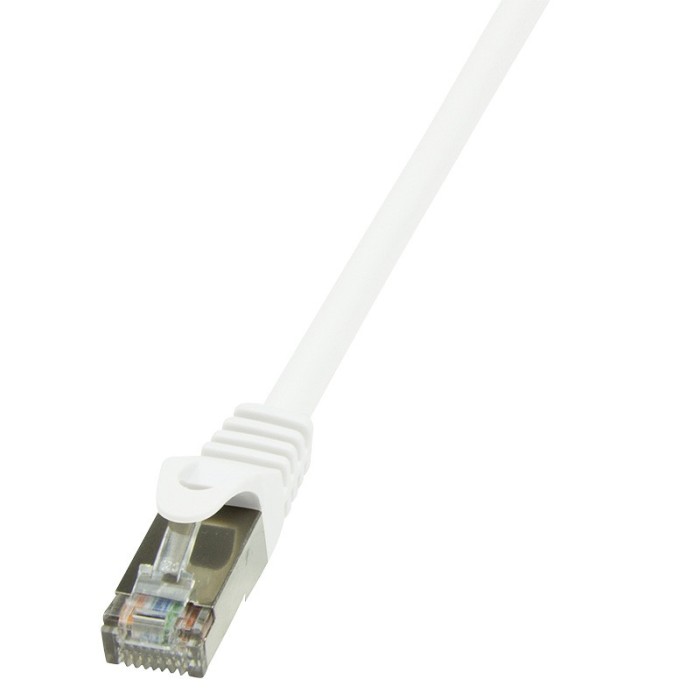 PATCH CORD FTP LOGILINK Cat6, cupru-aluminiu, 7.5 m, alb, AWG26, ecranat &quot;CP2081S&quot; (timbru verde 0.8 lei)