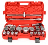Trusa chei tubulare 26 piese 21-65mm bihexagonale 12 colturi de forta 3 4 si 1 tol (M58251)