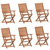 Cumpara ieftin Scaune pliabile 6 buc 57x66x95 cm lemn masiv de salcam