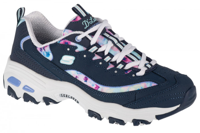 Pantofi pentru adidași Skechers D&#039;Lites-Blooming Fields 149794-NVMT albastru marin