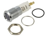 Lampă de control LED albă concavă 24&divide;28V - IP67 - &Oslash;14,2mm