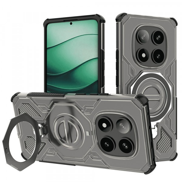 Husa pentru Xiaomi Poco X7 / Redmi Note 14 Pro 5G, Techsuit, Carbon Shield Pro, Neagra Deschisa