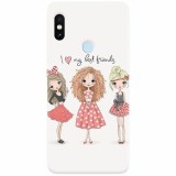 Husa silicon pentru Xiaomi Mi A2 Lite, I Love My Best Friends