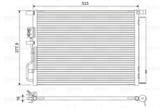 VALEO 822612 Condensator, climatizare foto