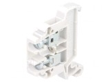 Conector &Icirc;mbinare Șine Gri 6,4mm 2 Borne 0,5-4mm2