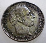 J.247 DANEMARCA CHRISTIAN IX 25 ORE 1905 ARGINT