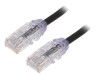 Cablu Patch Cord PANDUIT Cat 6a U/UTP Negru 3m Cu LSZH RJ45