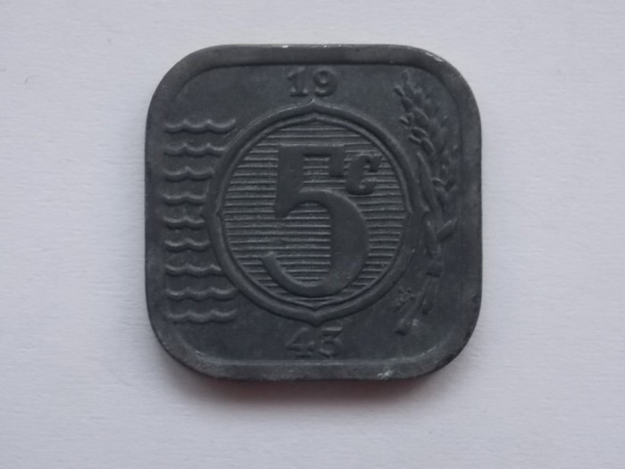 5 CENTS 1943 OLANDA