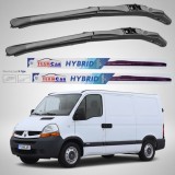 Cumpara ieftin Ștergătoare Renault Master Furgon L1H1 (2006&ndash;2010) Hibrid | Set față &ndash; TeamCar&reg;