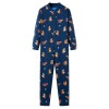 Salopeta Copii Jeans Albastru 104 (3-4 Ani) Bumbac Ursuleți vidaXL Maneca Lunga