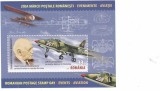 ROMANIA 2024 ZIUA MARCII POSTALE ROMANESTI -AVIATIE Colita dantelata LP.2475a