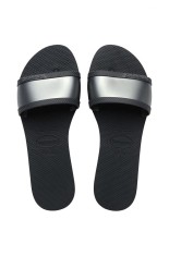 Havaianas slapi 4147238-0074P YOU femei, culoarea gri, cu toc plat 4147238.0074