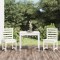 vidaXL Set bistro de grădină, 3 piese, alb, lemn masiv de pin 3154672