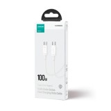 Cablu Date si Incarcare Rapida Joyroom S-CC100A14, USB-C, 100W Power Delivery, QC 3.0, 5A, Lungime 1.2m, Transfer Date 480Mbps, Alb, Compatibil Laptop