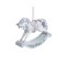Set 2 ornamente brad din rasina Rocking Horse